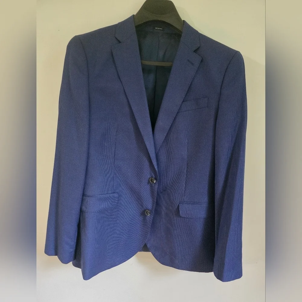 J.Ferrar Blue Blazer Slim Fit